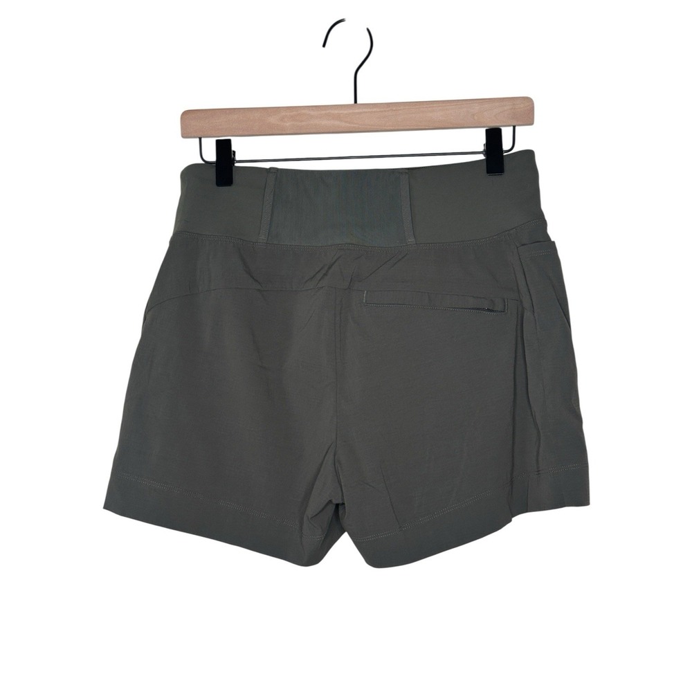 Athleta Trekkie North Shorts Olive Green 4 Athleisure Gorpcore Activewear 530626 - Picture 3 of 10